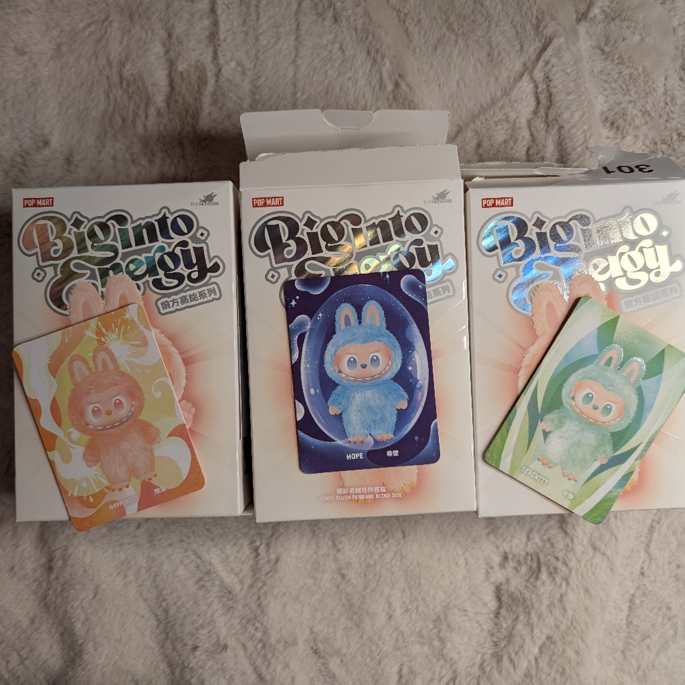 Bundle Of 3: POP MART Big Into Energy Labubus